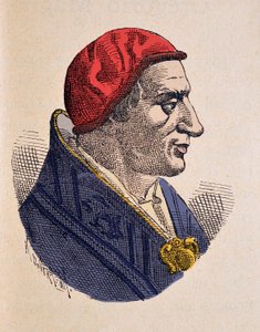 Paavi Benoit Ier (benedictus, Benedetto tai Benedictus) muotokuva (575-579) tekijältä Italian School