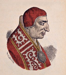 Paavi Benedictus VIII:n (1012-1024) muotokuva tekijältä Italian School