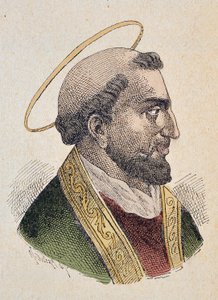 Paavi Evaristen muotokuva (Evaristus tai Evaristo I) Ier (97-107) tekijältä Italian School