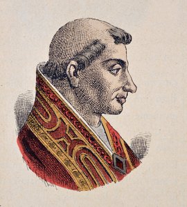Paavi Gelase II:n muotokuva (Gelasius I tai gelasio) (1118-1119) tekijältä Italian School