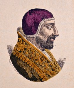 Paavi Innocentius VI:n muotokuva (Innocenzo, Innocentius) (1352-1362) tekijältä Italian School