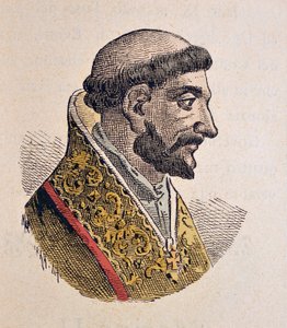 Paavi Johannes XI:n muotokuva (Giovanni, Ioannes) (931-935) tekijältä Italian School