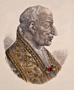 Muotokuva paavi Leon III:sta (Leo tai Leone) (795-816) tekijältä Italian School