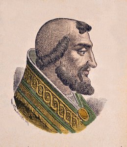 Paavi Leon IX (Leo, Leone) muotokuva (1049-1054) tekijältä Italian School