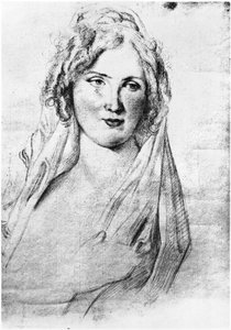 Muotokuva oletettu Angela Pietragruasta, kreivitär Simonettasta, ranskalaisen kirjailijan Stendhalin rakastajattaresta, hänen ollessaan Italiassa syyskuun 1811 ja 1815 välisenä aikana tekijältä Italian School