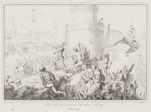 Smyrnan ottaminen, operaattori Pietro Mocenigo tekijältä Italian School