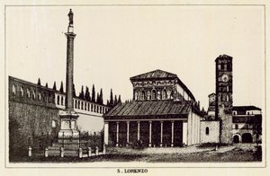 Roma: S Lorenzo (litho) tekijältä Italian School