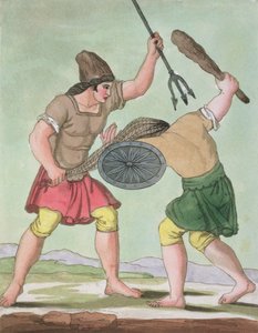 Roman Gladiators, LAntica Roma, 1825 tekijältä Italian School