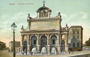 Rooma, Italia, Fontana Paolina (värilitra). tekijältä Italian School