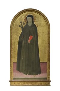 Pyhä Klara Assisilainen, noin 1425-1450 (paneeli). tekijältä Italian School