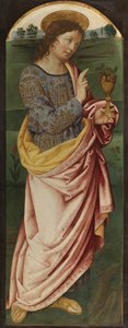 Pyhä Johannes evankelista, n. 1470-1490 (tempera paneelissa) tekijältä Italian School