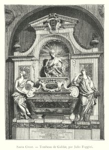 Santa Croce, Galilean hauta, Julio Foggini (kaiverrus) tekijältä Italian School
