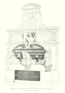 Santa Croce, Michelangelon hauta, Vasari, Veistos Lorenzi, Cioli ja Giov Dell