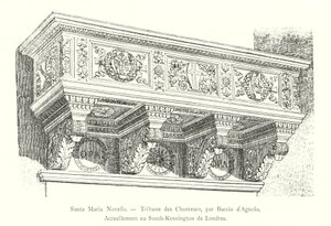 Santa Maria Novella, Tribune des Chanteurs, kirjoittanut Baccio d