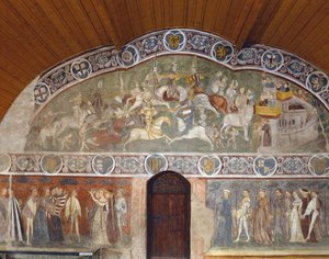 Turnauksen kohtauksia ja hovielämää Casa dEstatesta (Summer House), 1388-1400 tekijältä Italian School