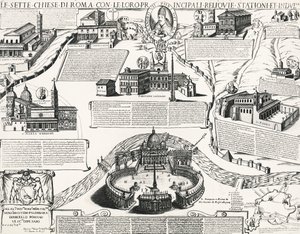 Seitsemän Rooman kirkkoa, Aleksanteri VII:n (paavi 1655-1667) muotokuva, Italia tekijältä Italian School