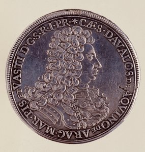 Hopeakolikko (taaleri) Napolista: Cesare Michelangelo d