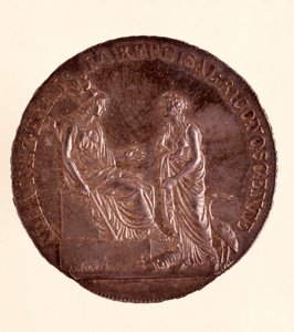 Hopeaecua Milanosta. 16.06.1800. Halkaisija 3,9 cm Napoli, arkeologinen museo tekijältä Italian School