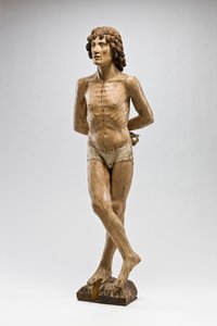 St. Sebastian, n. 1500 (monivärinen puu)
