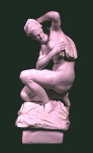Patsas, Giambolognan pronssin jälkeen (1529-1608) Vinovon tehdas, 1700-luvun loppu (posliini) tekijältä Italian School