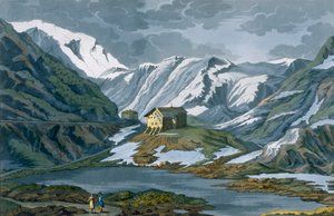 Sveitsi: St. Bernardin hoitopaikka Alpeilla. tekijältä Italian School