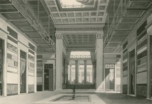 Cassia-talon atrium sellaisena kuin se oli (syväpaino) tekijältä Italian School