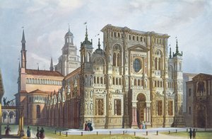 Charterhouse lähellä Paviaa näköalasta Milanoon ja sen ympäristöön tekijältä Italian School