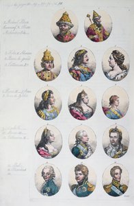 Romanovien dynastia, Gulio Ferrarion Costume Antico e Modernosta, n. 1820 tekijältä Italian School