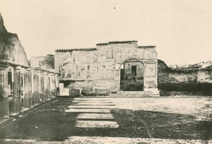 Stabian Baths - Stukkojen piha sellaisena kuin se on (syväpaino) tekijältä Italian School