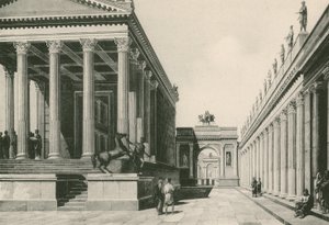 Joven temppeli ja Neron kaari sellaisena kuin ne olivat (syväpaino) tekijältä Italian School