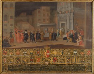 Provenzanon Madonnan jäänteiden käännös, 1610 tekijältä Italian School
