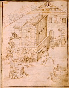Muinainen alusten valmistustaide, 1589 tekijältä Italian School