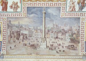 Trajanuksen pylväs, Trajanuksen foorumi, Rooma tekijältä Italian School