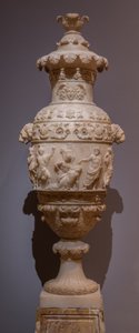 Maljakko, jossa klassinen kohtaus, n. 1825 (alabasteri) tekijältä Italian School
