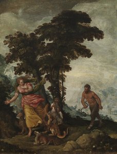 Vicen tavoittelema hyve, n. 1570-1600 (öljy kankaalle) tekijältä Italian School