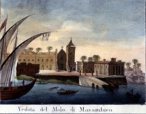 Laituri Mosambikissa, entisessä Portugalin maakunnassa. tekijältä Italian School
