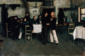 Giuseppe Garibaldin (1807-1882) ja Giovanni Battista Cuneon (1809-1875) tapaaminen Taganrogissa, Mustanmeren satamassa vuonna 1833, Italo Nunes Vais (1860-1932) tekijältä Italo Nunes Vais