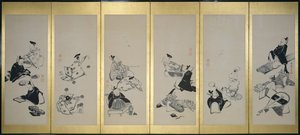 Kolmekymmentäkuusi kuolematonta runoilijaa, 1798 tekijältä Ito Jakuchu