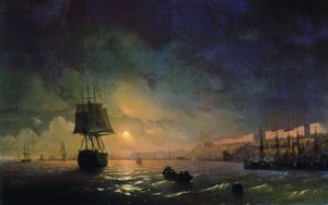 Venäjä: "View of Odessa in Moonlight Night" Odessa kuun valossa