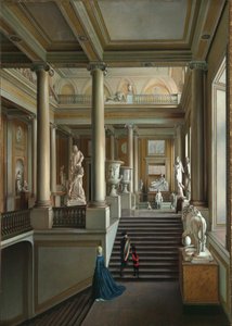 Pietarin Kuvataideakatemian pääportaikko, 1830.