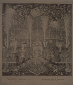 Valaistus lähellä Kuvataideakatemiaa uudenvuodenaattona 1748 tekijältä Ivan Alexeyevich Sokolov