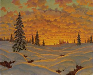 Auringonlasku Suomessa