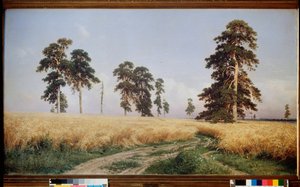 Champ de Seigle (Rieu-kenttä) - Peinture de Ivan Ivanovich Shishkin (Chichkine) (1832-1898), huile sir toile tekijältä Ivan Ivanovich Shishkin