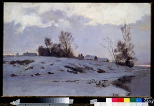 Aikainen kevät. Ivan Ivanovitš Jendogurovin (1861-1898) maalaus, öljy kankaalle, 1800-luvun venäläistä taidetta. Valtion Tretjakovin galleria, Moskova. tekijältä Ivan Ivanovich Yendogurov