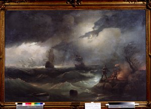 Pietari I (tai suuri tekijältä Ivan Konstantinovich Aivazosky