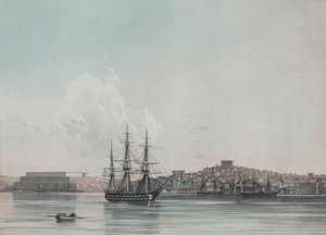 Sevastopolin uudet merikasarmit ja sisäsatama, 1850-luku tekijältä Ivan Konstantinovich Aivazovsky