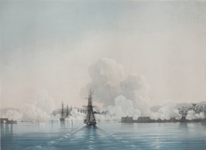 Sevastopol. Constantinen linnake. Nicholasin linnake, 1850-luku tekijältä Ivan Konstantinovich Aivazovsky
