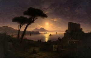 Napolinlahti kuutamoisena yönä, 1842