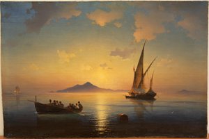 Aivazovsky, Ivan Konstantinovich (1817-1900) Napolinlahti tekijältä Ivan Konstantinovich Aivazovsky