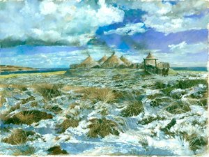 Scarboroughin rautakauden siirtokunta, 5. vuosisadalla eKr., n. 1990-2010 tekijältä Ivan Lapper